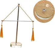 Angoily Office Desk Flag Rack Telescopic Flagpole with Metal Glass Base Stylish Desktop Flag Stand for Festivals Events Office Decor and Convenient