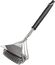 Grill Brush and Scraper Bristle Free, Grill Brush for Outdoor Grill, 3-Layer Steel Wire Bristle, 43CM Stainless Steel BBQ Brush for Grill Cleaning, Accessories Gifts for Men