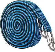 iplusmile Bike Elastic Rope Adjustable Bungee Cords Adjustable Elastic Cord Luggage Strap Saddlebag Lever Lock Bolts for Straps Glide Saddlebags Bungee Cords with Hooks Wheel Blue