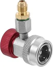 Generic Automobile Joint Air Compressor Manual Connector Air Quick Fittings Air Conditioning Coupler Adapter Air Conditioning Adapter Air Hose Connector Quick Connect Kit Alloy