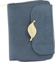 [VALICLUD] Women's Short Wallet Pu Leather Purse Zipper Compact for Cards Money Clutch for Ladies