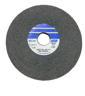 Norton 6" x 1/2" x 1" Series 1000 Long Life Convolute Wheels 7SF Silicon Carbide