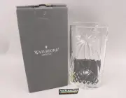 New Waterford Crystal Palm Tree Oval Vase - 10" Inches Tall with Box & Tags
