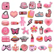 Pink Bear Poodle Shoe Charms for Crocs Accessories Shoes Charm for Croc Decorati