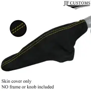 YELLOW STITCHING REAL SUEDE HANDBRAKE GAITER FOR BMW MINI R50 R52 R53 2001-2006