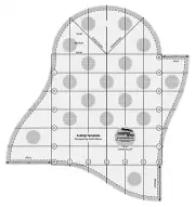 Creative Grids Scallop Template Ruler CGRSCALLOP Make 3 different Size Blocks