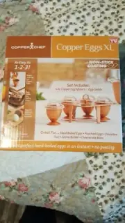 Copper Chef Copper Eggs XL (As Seen On TV) New With Recipe Book