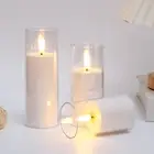 Weather-resistant Outdoor Candles Elegant Flameless Led Set for Home Restaurant