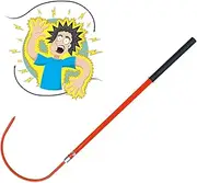 Portable Insulated Rescue Hook Stick,Fiberglass Lifeguard Pole,10 35 110 220 kV High Voltage Electrical Safety Tool for Electric Vehicle Repairs(Size:1m/3.3ft,Color:Red)