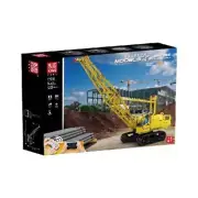 Mould King 17001 Yellow Caterpillar Tracked Crane with Remote Control