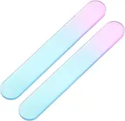Ipetboom 2pcs Reusable Glass Nail Files Durable Buffers for Smooth Polishing Easy Cleaning Essential Manicure Tools for Salon Nail Care