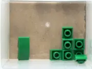 LEGO Parts - Green Slope, Curved 2 x 1 x 2/3 Inverted - No 24201 - QTY 5