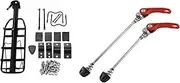 Bike Skewers,Quick Release Skewer, 2 Set Bicycle Accessories: 1 Set Bicycle Luggage Carrier Bike Rack & 1 Set 145/185 Mm Road Mountain Bicycle Wheel Hub