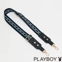 在飛比找momo購物網優惠-【PLAYBOY】織帶背帶 PLAYBOY織帶背帶系列(藍色