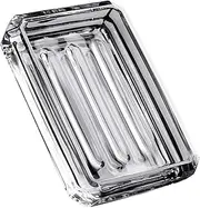 SOLUSTRE Handmade Soap Box Transparent Soap Dish for Bathroom and Kitchen Compact Soap Holder for Shower and Countertop Storage Practical Organizer for Home Use