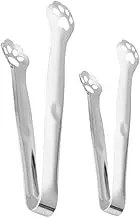 BRIGHTFUFU 2Pcs Kitchen Tool Food Tongs Stainless Steel Bakery Dessert Clamps for Buffets Easy to Clean Serving Utensils for Appetizers and Desserts