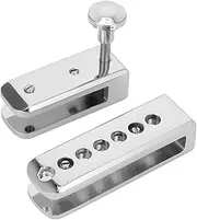 SHINEOFI Frameless Shower Lock Cylinder Lock Easy Installation Durable Material Secure Sliding Door Stopper for Bathroom Safety