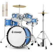 Kids Drum Sets-Donner 5-Piece for Beginners,14 inch Junior Drum Kit, with Adj...