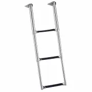 Garelick 19616-61:01 Stainless Over Platform Telescoping 3-Step Drop Ladder