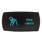 Polaris RZR 1000 Horizontal BLUE Laser Rocker Switch 20A 12V ROCK LIGHTS