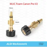 MJJC Foam Canon Pro V2 Aldi Workzone#1 pressure washer Adapter Connector