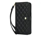 IPhone 11 Wallet Case With Wrist Strap,PU Leather Lightweight IPhone 11 Case-Black