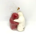 Red & White Hugging Salt & Pepper Shakers Ceramic Vanuatu New & Sealed