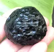 Meteorite Tektite Natural Fossil Stone Rough Original Space Black Formations 47g