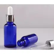 50PC x 10ML Blue Glass Liquid Dropper Reagent Eye Pipette Essential Oils Bottle