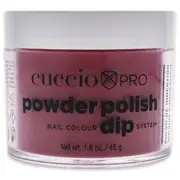 Cuccio Colour Pro Powder Polish Nail Colour Dip System - Red Eye In Shanghai For Women 1.6 oz Nail Powder