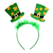 St Patrick's Day Green Shamrock Hat Headband