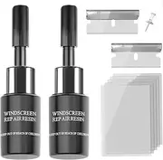 Windshield Repair Kit, Car Crack Kit Glass with Resin Scratch Chip Cracks Repair Kit for Repairing Auto Glasses Windshield/Cracks/Chip