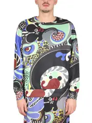 [Moschino] Moschino-Psychedelic Print Sweatshirt-Uomo 48
