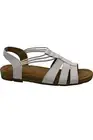 Earth Origins Leather Sling-Back Sandals - Laney-White-8.5W A494435 NEW