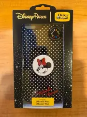 Disney Minnie Mouse iPhone 7 Plus & 8 Plus Otter Box Case With Pop Up Grip NEW