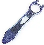 Titanium EDC Pry Bar Multi Tool Bottle Opener Nail Puller Crowbar Wrench Screwdriver Compact Size EDC Multi Tool, QG-01