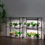 DIY Plant Stand with Grow Lights 6 Tiers 192W 70.9" Tall Plant Grow Shelf