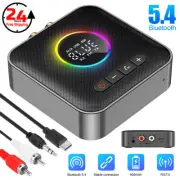USB Bluetooth 5.4 Transmitter Receiver 4in1 Wireless Audio 3.5mm Aux Car Adapter