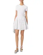 Maje Short Embroidered Skirt