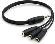 Aux Multi Headphone Earphone Audio Splitter Cable 3.5mm Jack HUB Spliter for PC Gaming Headset