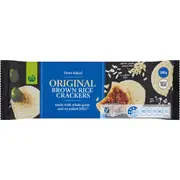 Woolworths Original Brown Rice Crackers 100g