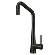 OLIVERI Essente 316 Stainless Steel Square Goose Neck Mixer - Brushed Black SS31670-BL