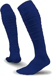 [Alienjoy] Men's Scrunch Football Socks Extra Long Padded Knee High Baseball Sports Socks with Ankle Support for Athletes Football Men
