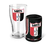 AFL Heritage Pint and Can Cooler Set - St Kilda Saints - Stubby Cooler