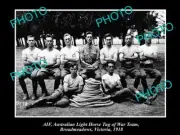 OLD LARGE HISTORICAL PHOTO OF AIF ANZACS AUST LIGHT HORSE TUG O WAR TEAM 1918