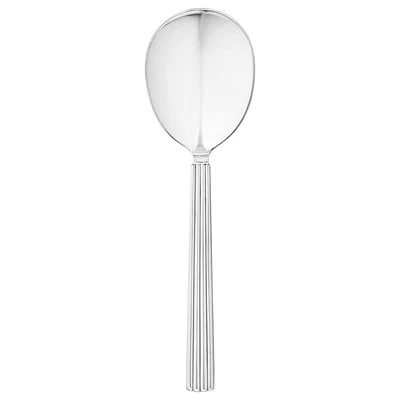 Georg Jensen Silver Serving Spoon, Medium - Bernadotte - NEW