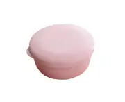 Portable Home Travel Round Plastic Bathroom Shower Soap Storage Seal Box Holder-Pink - Pink