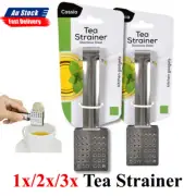 1x/2x/3x STAINLESS STEEL TEABAG SQUEEZER Tea Bag Squeeze Holder Strainer CupS/S