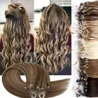 200S Thick Loop Micro Ring Human Hair Extensions Micro Beads Link Full Head 1g/s