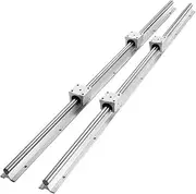 BLBMTCBCAG Linear Guide Rails SBR12 SBR16 SBR20 SBR25 800mm & 4PCS UU Bearing Blocks Smooth Motion for CNC Parts Linear Guide Rail(SBR16 800MM)